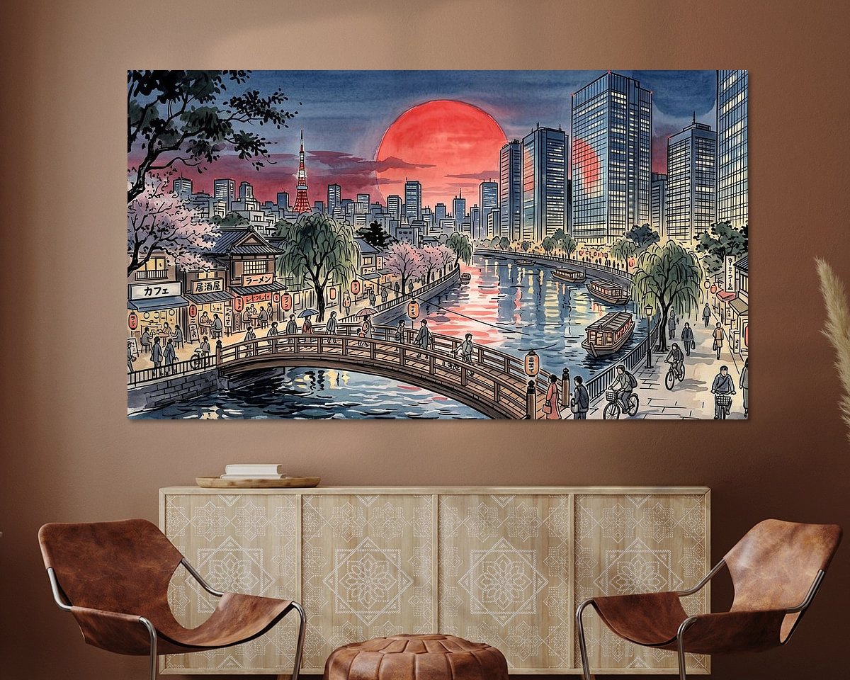 Example of the artwork in a room