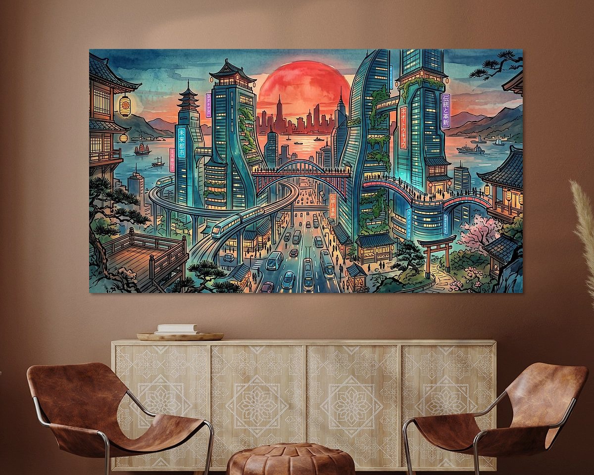 Example of the artwork in a room