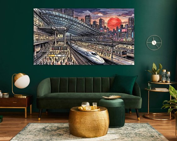 Example of the artwork in a room