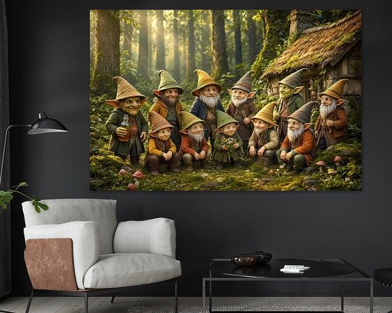 Example of the artwork in a room