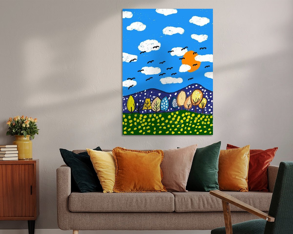 Example of the artwork in a room