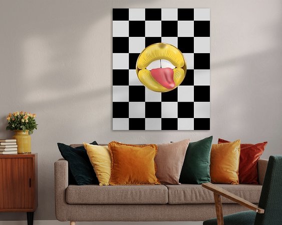 Example of the artwork in a room
