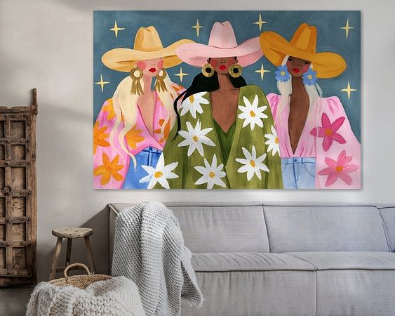 Example of the artwork in a room