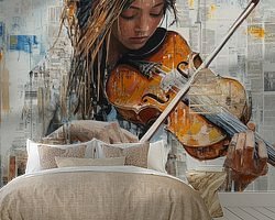 Example of the artwork in a room