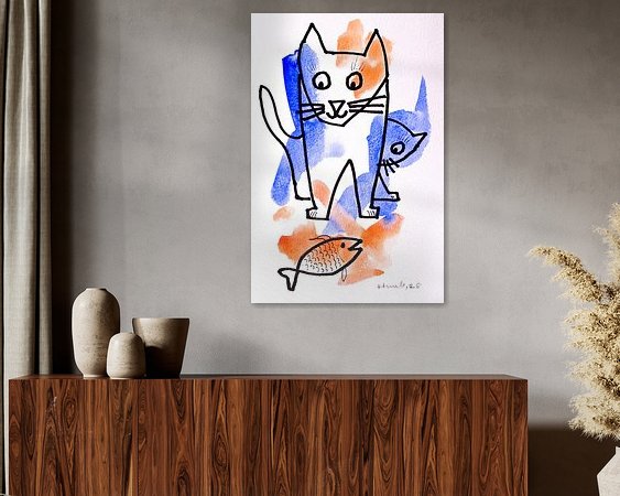 Example of the artwork in a room
