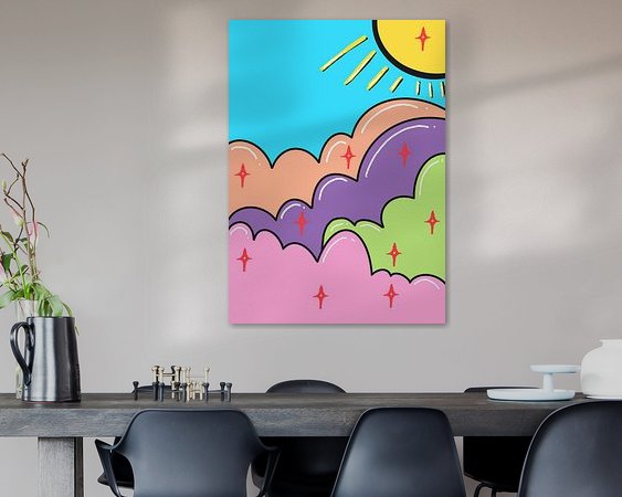 Example of the artwork in a room