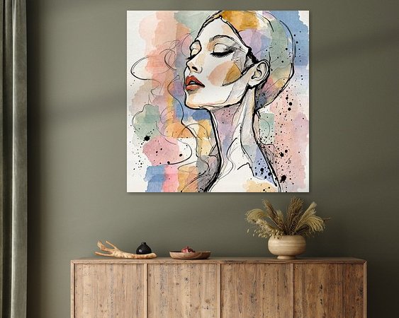 Example of the artwork in a room