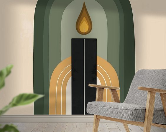 Example of the artwork in a room