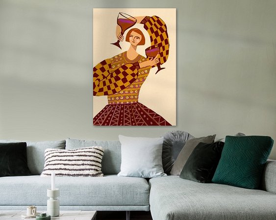 Example of the artwork in a room