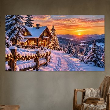 Wintertraum – Ein warmes Licht im Schnee von Diederik De Mezel