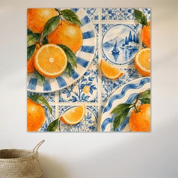 Mittelmeer-Orange-Fliesen – Gelassenheit von Daan Dirk