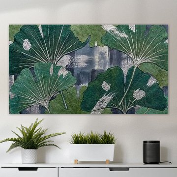 Silver Ginkgo Harmony in Shadows by Siti Zuliana