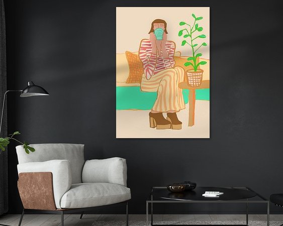 Example of the artwork in a room