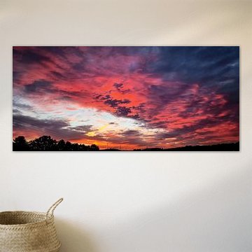 Dramatic Crimson Sunset Sky