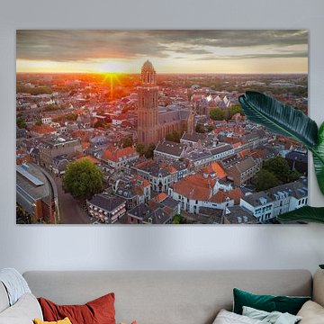 Zwolle Peperbus seen from above during a summer sunrise by Sjoerd van der Wal Photography