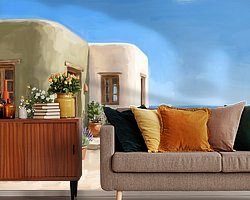 Example of the artwork in a room