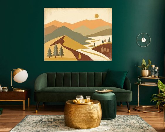 Example of the artwork in a room