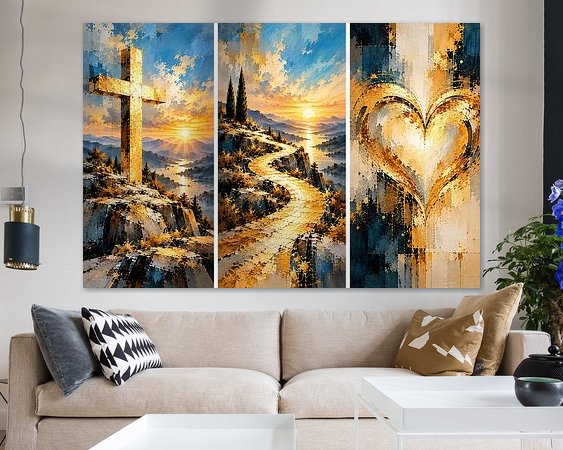 Example of the artwork in a room