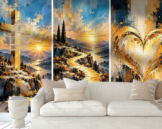 Example of the artwork in a room