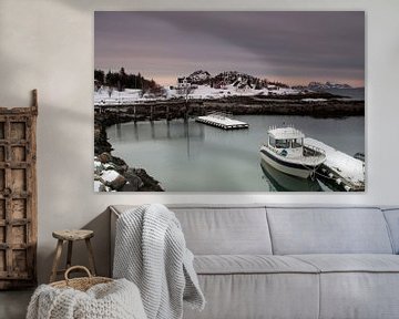 Le port de plaisance de Botnhamn sur l'île de Senja sur Dennis Wierenga