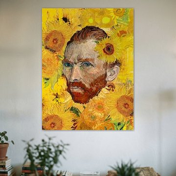 a Sunflower Portrait of van Gogh