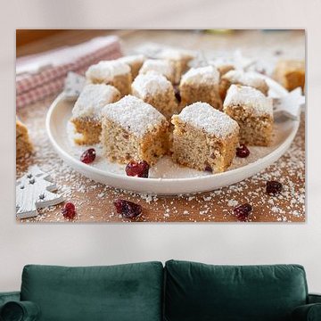 Hausgemachte Quark-Stollen-Würfel im Winterzauber von Authentic Food Stories