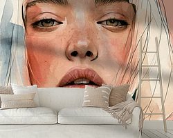 Example of the artwork in a room