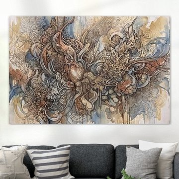 An abstract world of organic forms
