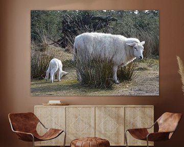 Schaap met lammetje van Ingrid Wiersma