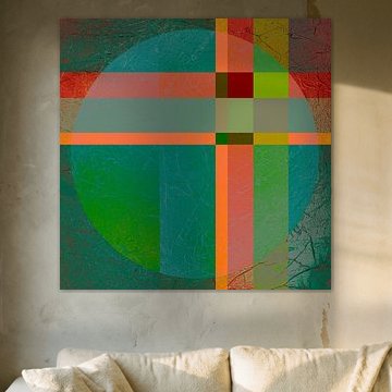 Art déco mit Schottenkaro. Minimalismus.