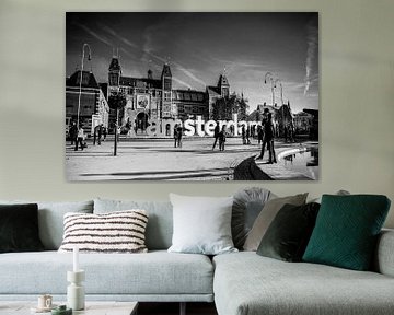 Rijksmuseum Amsterdam zwart-wit van PIX STREET PHOTOGRAPHY
