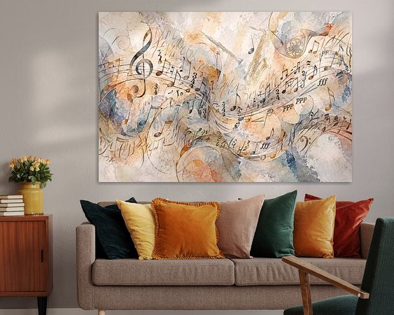 Example of the artwork in a room