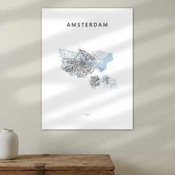 Plan d'Amsterdam sur Michel Vedder