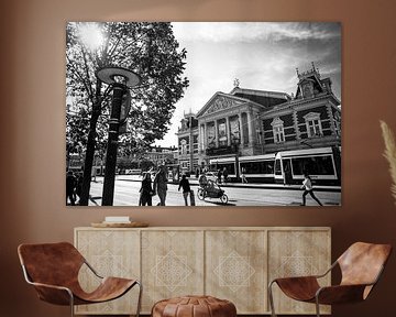 Concertgebouw Amsterdam zwart-wit van PIX URBAN PHOTOGRAPHY