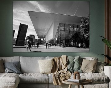 Stedelijk museum Amsterdam zwart-wit van PIX URBAN PHOTOGRAPHY