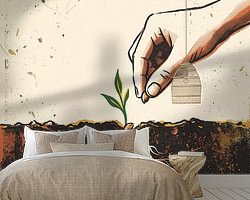Example of the artwork in a room