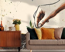 Example of the artwork in a room
