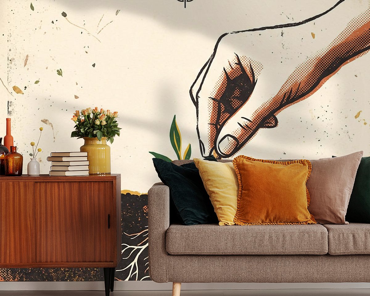 Example of the artwork in a room