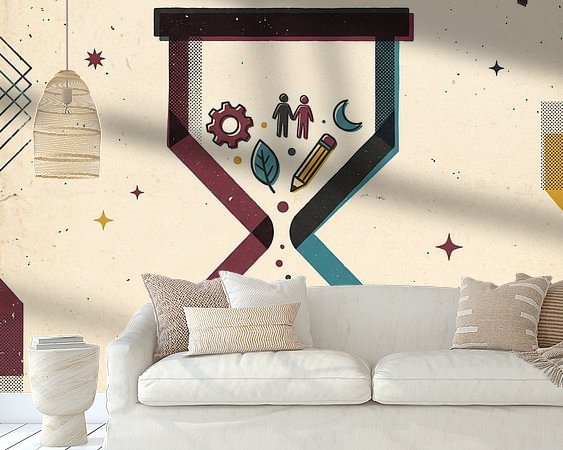 Example of the artwork in a room