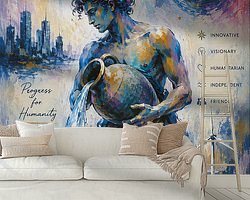 Example of the artwork in a room