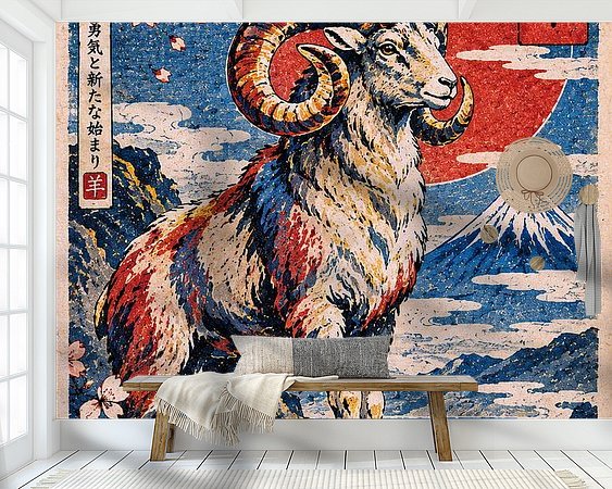 Example of the artwork in a room