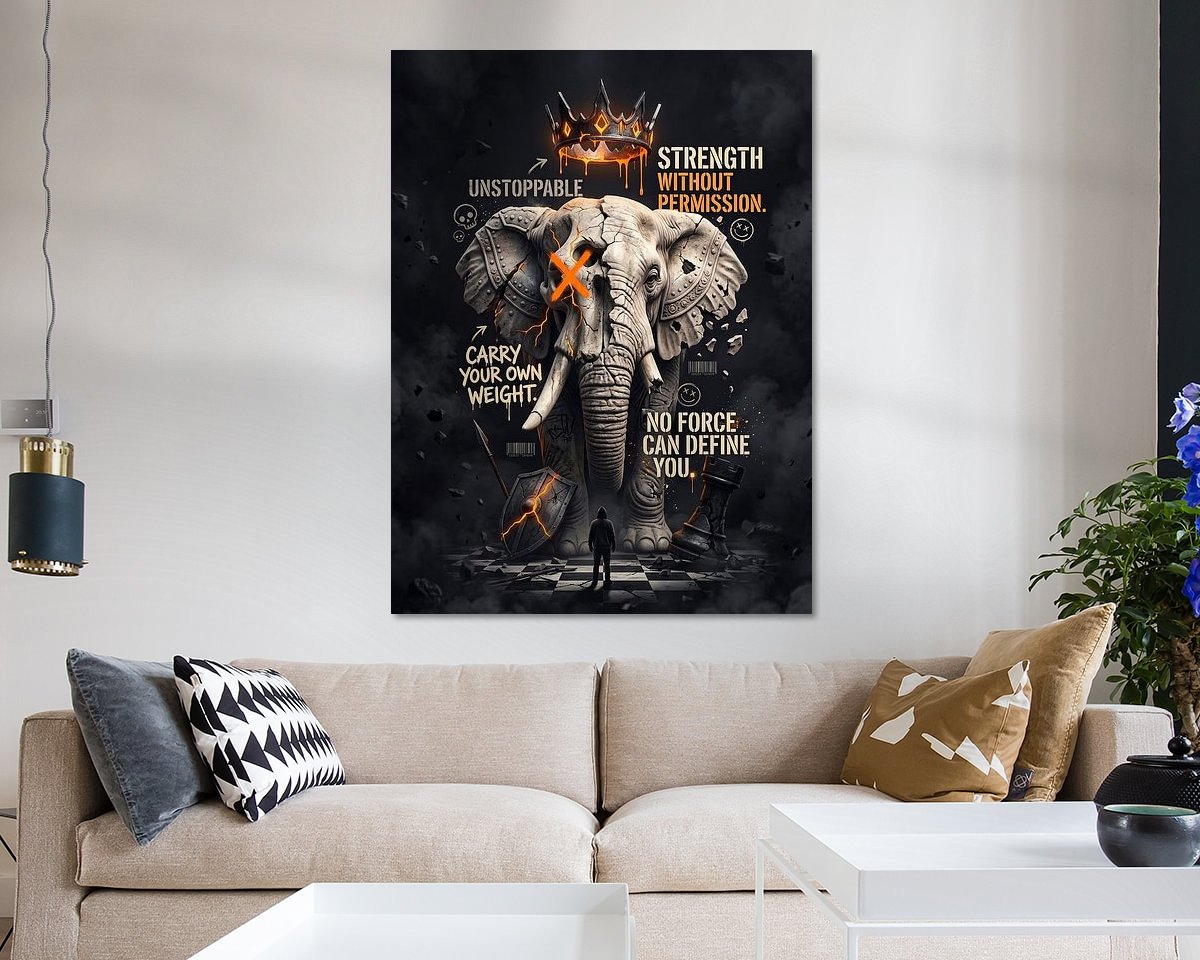 Example of the artwork in a room
