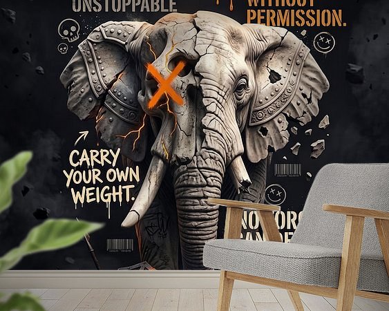 Example of the artwork in a room