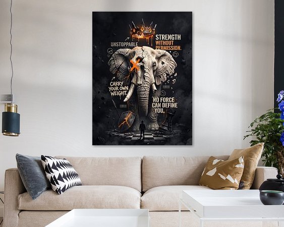 Example of the artwork in a room