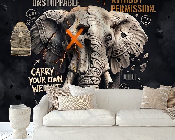 Example of the artwork in a room