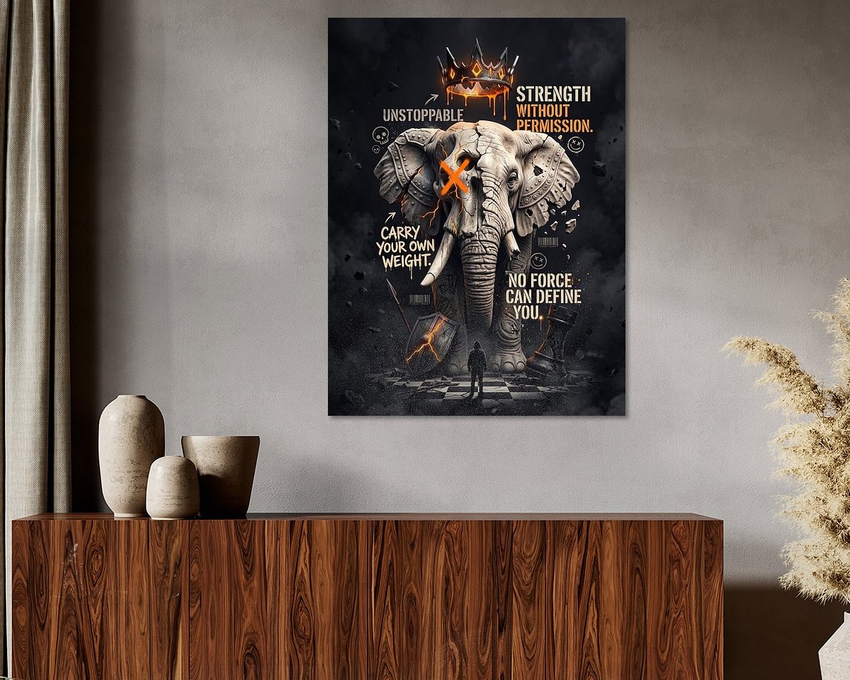 Example of the artwork in a room
