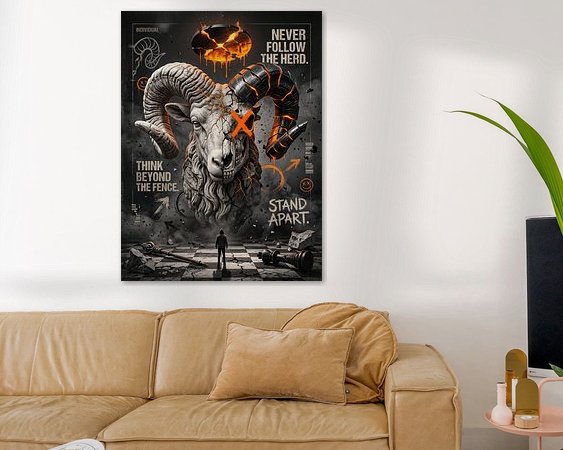 Example of the artwork in a room