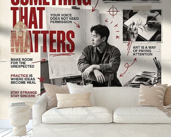 Example of the artwork in a room