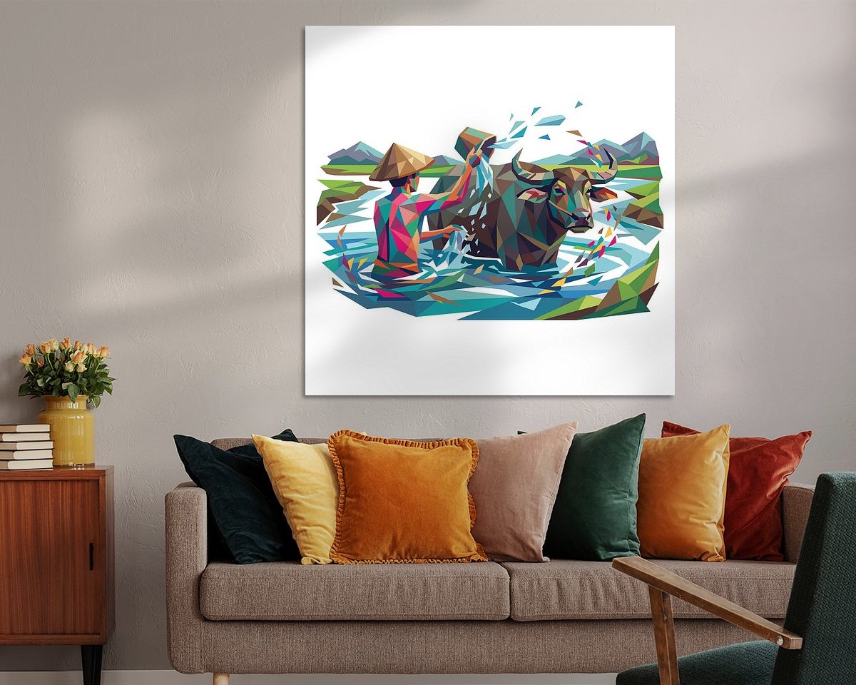 Example of the artwork in a room