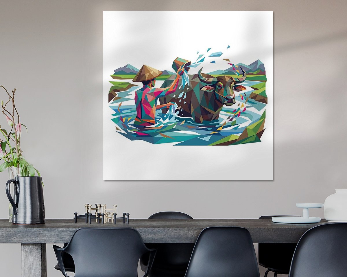 Example of the artwork in a room